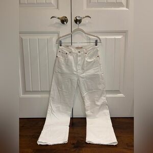 Levi’s Ribcage Straight Ankle White Denim